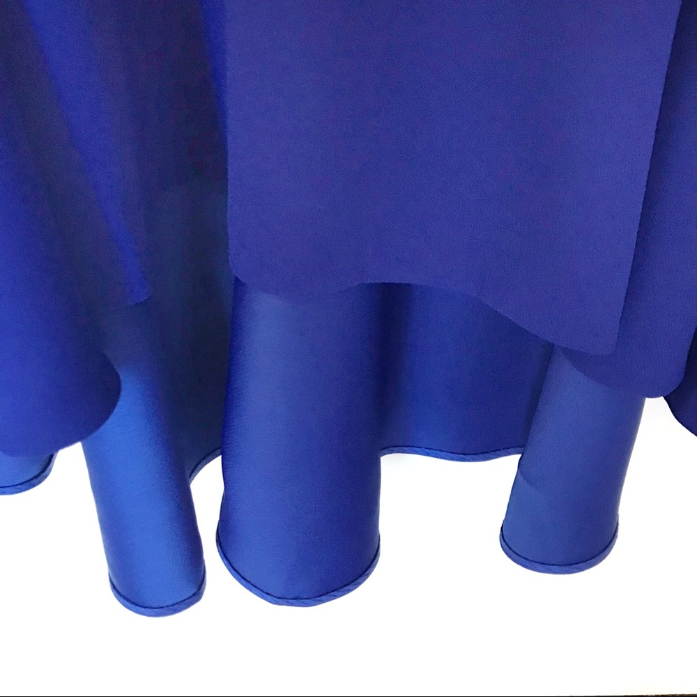 ❌SOLD❌TED BAKER Kandal Blue Drop Hem Dress Sz 5 10 - Picture 5 of 8